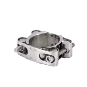Double Bolts Heavy Duty Hose Clamp